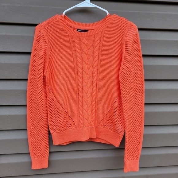 GAP Kids Stitch Sweater In Blood Orange - Picture 1 of 4
